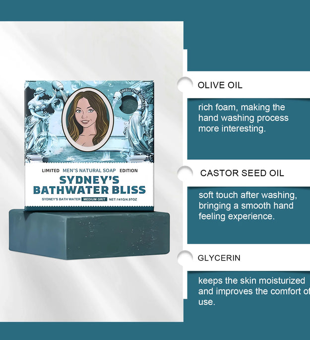 Bathing Soap Bar — Deep Cleansing, Nourishing, Oil-Control, Odor-Removing, Moisturizing & Refreshing, Fragranced Clean Skin