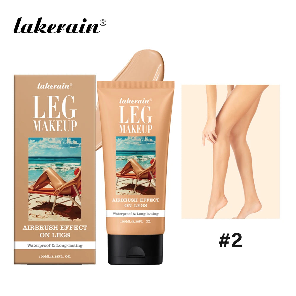 100ml Leg Makeup Long-lasting Waterproof And Anti-Transfer Concealer Even Skin Tone Wheat Tan Brown Liquid Foundation - BlissFully