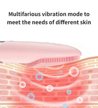 Square Electric Facial Cleansing Brush Silicone Rechargeable Introducer Beauty Device Ultrasonic Face Cleaning Massage Tool - BlissFully