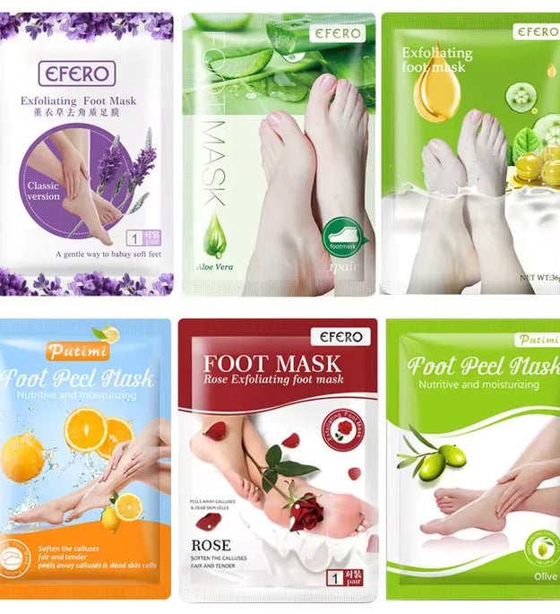 1 Pag = 1 Pair Honey Foot Mask For Remove Dead Skin Calluses Exfoliating Foot Mask Feet Cream Whitening Foot Spa Skin Care Tool