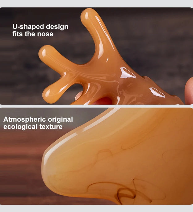 Skin Scraping Resin Guasha Massage Board Face Eye SPA Massager Plate For Neck Back Body Legs Hands Promote Blood Circulation