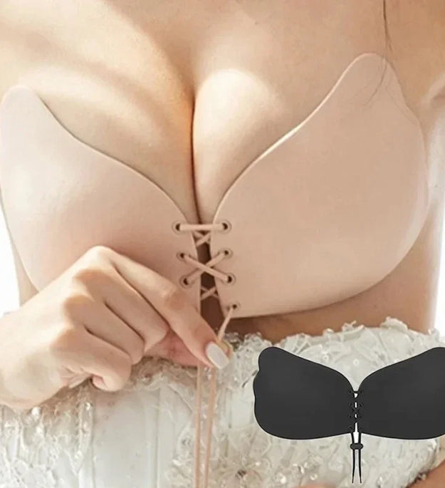Invisible Nude Bra Push Up Chest Paste Sexy Breast Pasty Invisible Mango Silicone Chest Sticker For Women Wedding DropShip
