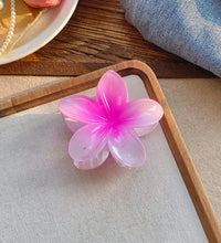 Five-petal flower Summer Super Fairy Vacation style frangeria Grab clip Shark Clip Acrylic flower hair grab hair accessories bac - BlissFully