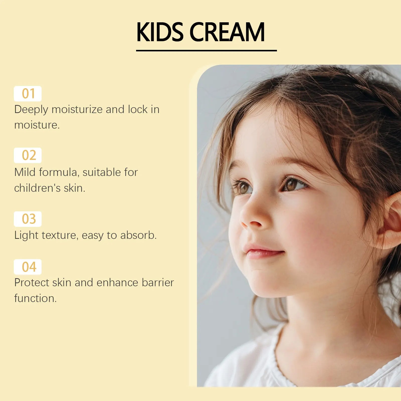 Baby Cream Face Moisturizer Soothing Fragrance Free Organic Skin Protection Children Kids Nourishing Body Lotion Baby Bum Cream