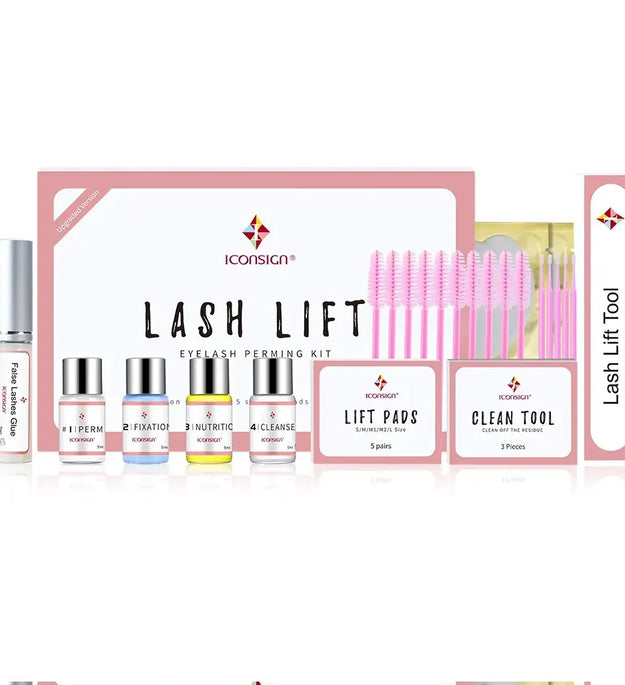 ICONSIGN Upgrade Version Lash Lift Kit Lifting Eyelashes Lasting 6-8 Weeks Calia Perm Eyelash Enhancer Makeup Tools