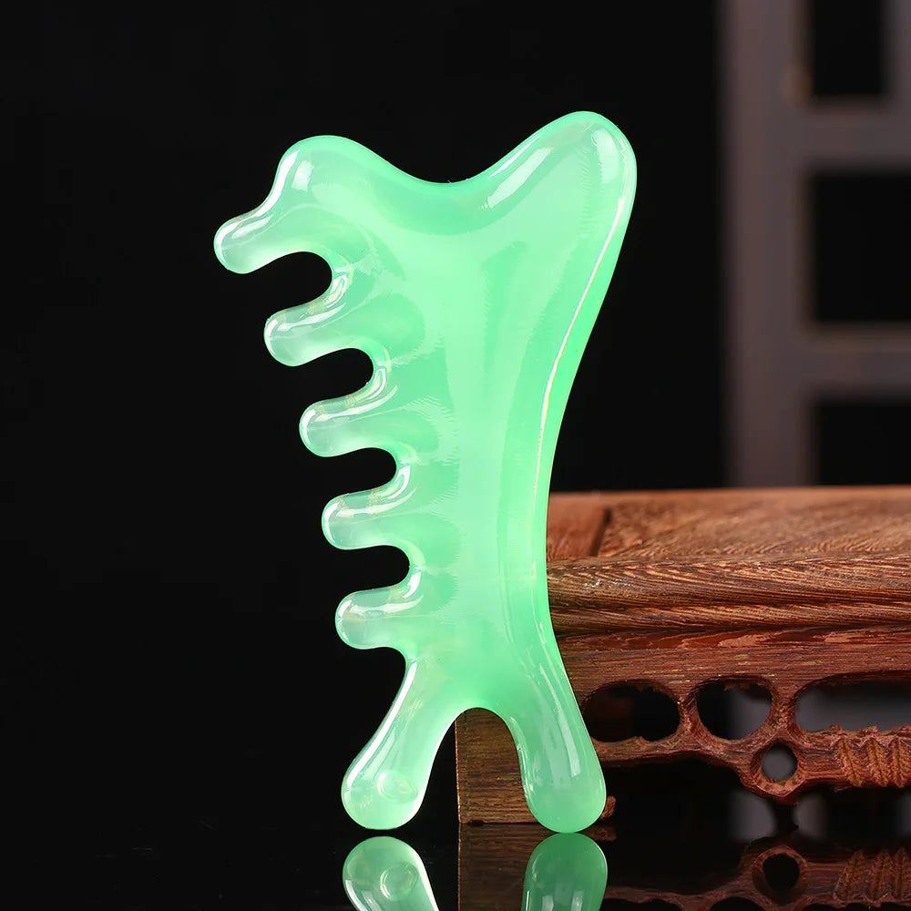 Guasha Beautiful Massage Beeswax Scraping Massage Scraper Face Massager Acupuncture Gua Sha Eye Face Board SPA Massage Tool