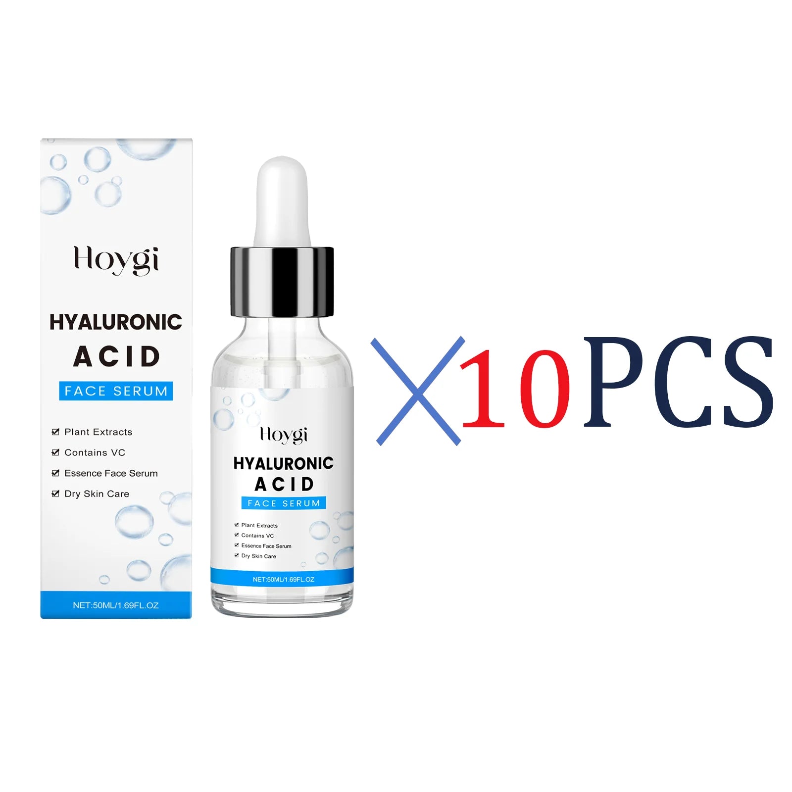 Hyaluronic Acid Serum 50ml Anti Aging Face Serum With Centella Asiatica Deep Hydration For Glowing Skin For Fine Lines Wrinkles - BlissFully
