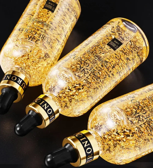 24K Gold Hyaluronic Acid Nicotinamide Face Essence Replenishment Moisturize Shrink Pore Brighten Skin Care Firming Facial serum