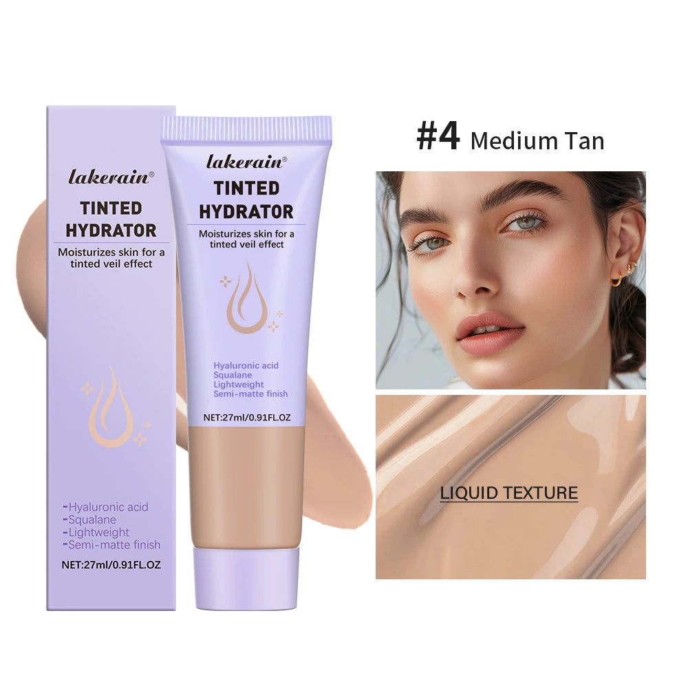 High Coverage CC cream Foundation Tinted Hydrator Matte Finish Light Oil-Free Moisturizing Makeup Hyaluronic Acid Sheer