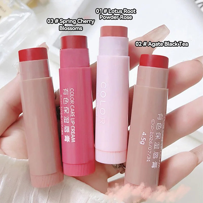 HAIPINK 3-Piece Set Tinted Moisturizing Lip Balm - Hydrating, Fade Lip Lines, Prevent Chapping