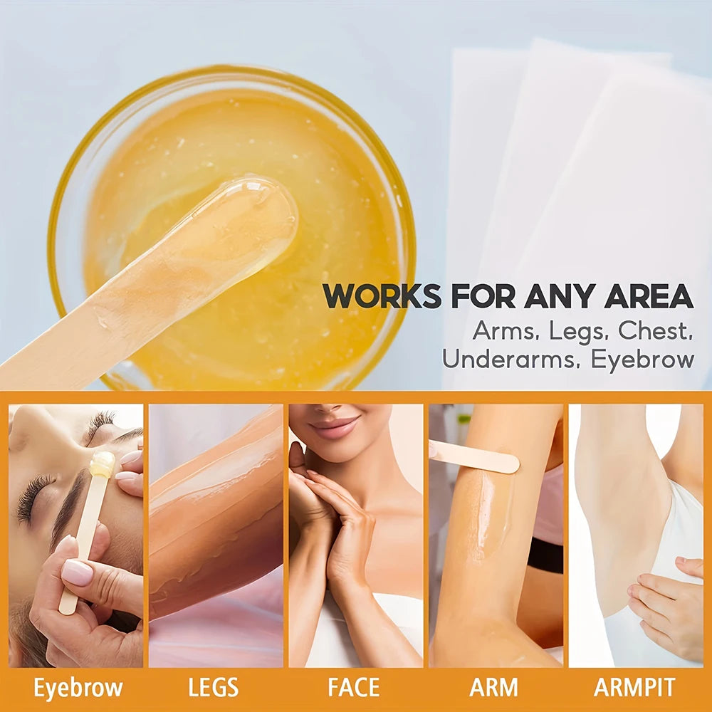 Viilife 120g Natural Sugar Wax – Gentle Adhesion for Painless Hair Removal, Suitable for All Skin Types, Full Body Use