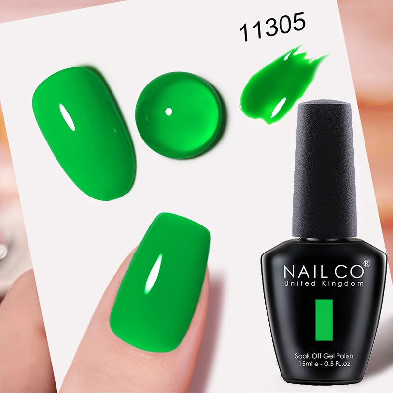 NAILCO 15ml Hema/TPO Free UV Gel Nail Polish Nail Art Manicure Nail Professionals Base Top Varnish Semi Permanent Vernis Nail