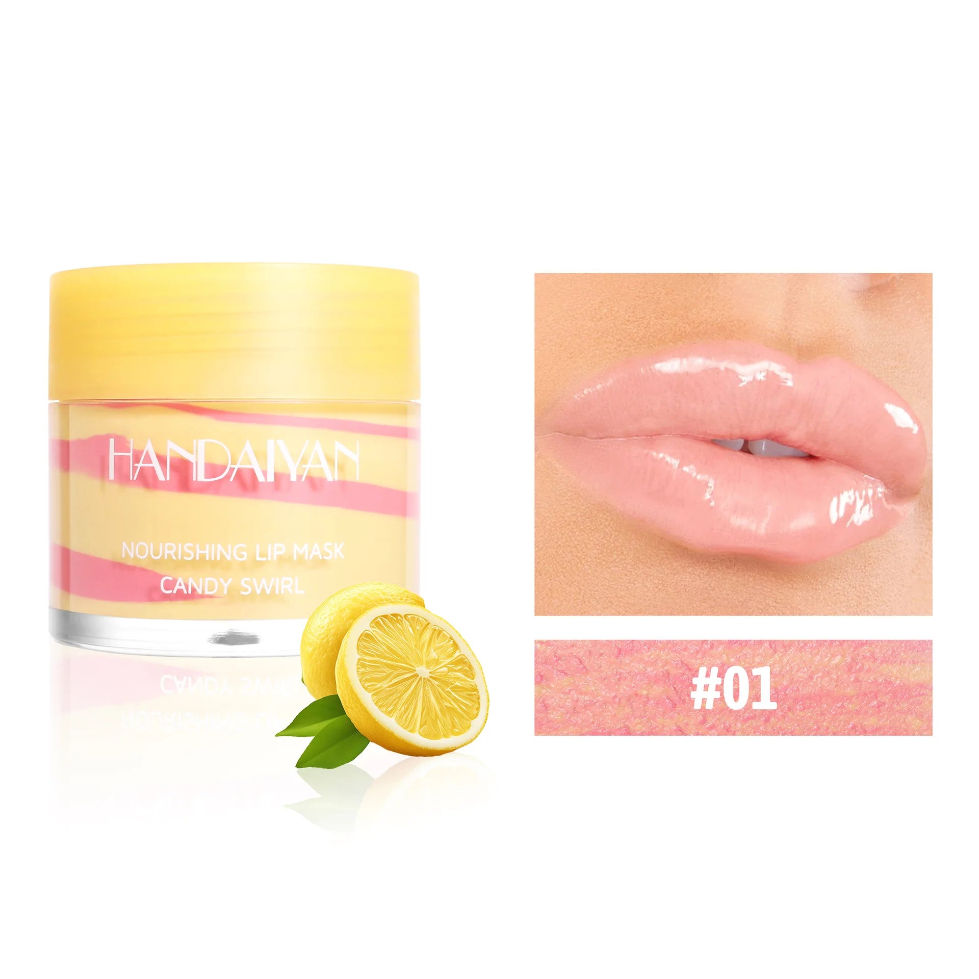 18g Strawberry Lip Balm Hydrating Lip Mask for Night Sleep Fades Lip Lines Plumps & Moisturizes Fruit-Infused Nude Lip Primer