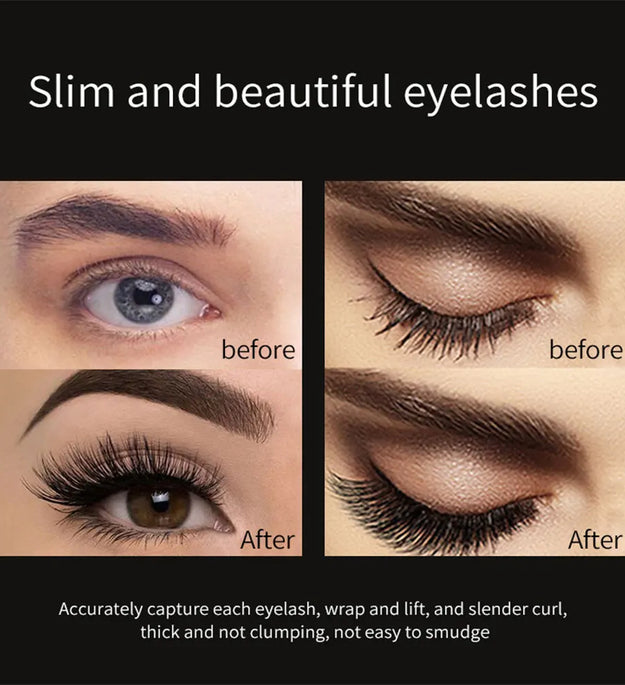 4D Brilliant Starry Sky Black  Mascara Slim, Thick, Curled, Waterproof, Long lasting, Non Staying Mascara