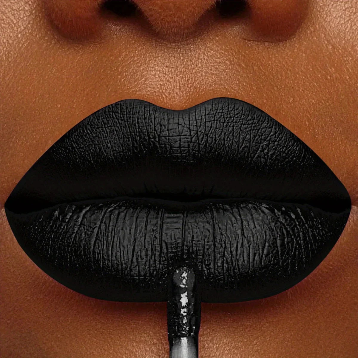 Long Lasting Lipstick Lip Gloss Makeup Waterproof Velvet Non-stick Cup Lip Tint Sexy Black Liquid Lip Stick