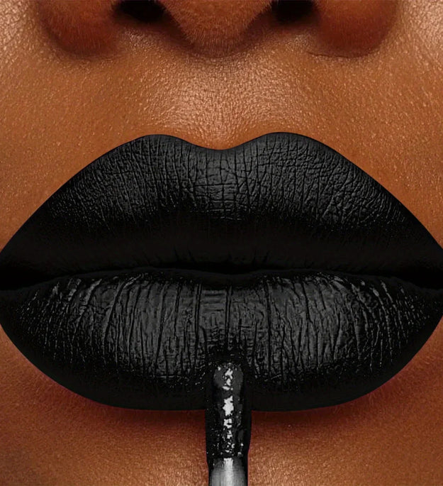 Long Lasting Lipstick Lip Gloss Makeup Waterproof Velvet Non-stick Cup Lip Tint Sexy Black Liquid Lip Stick