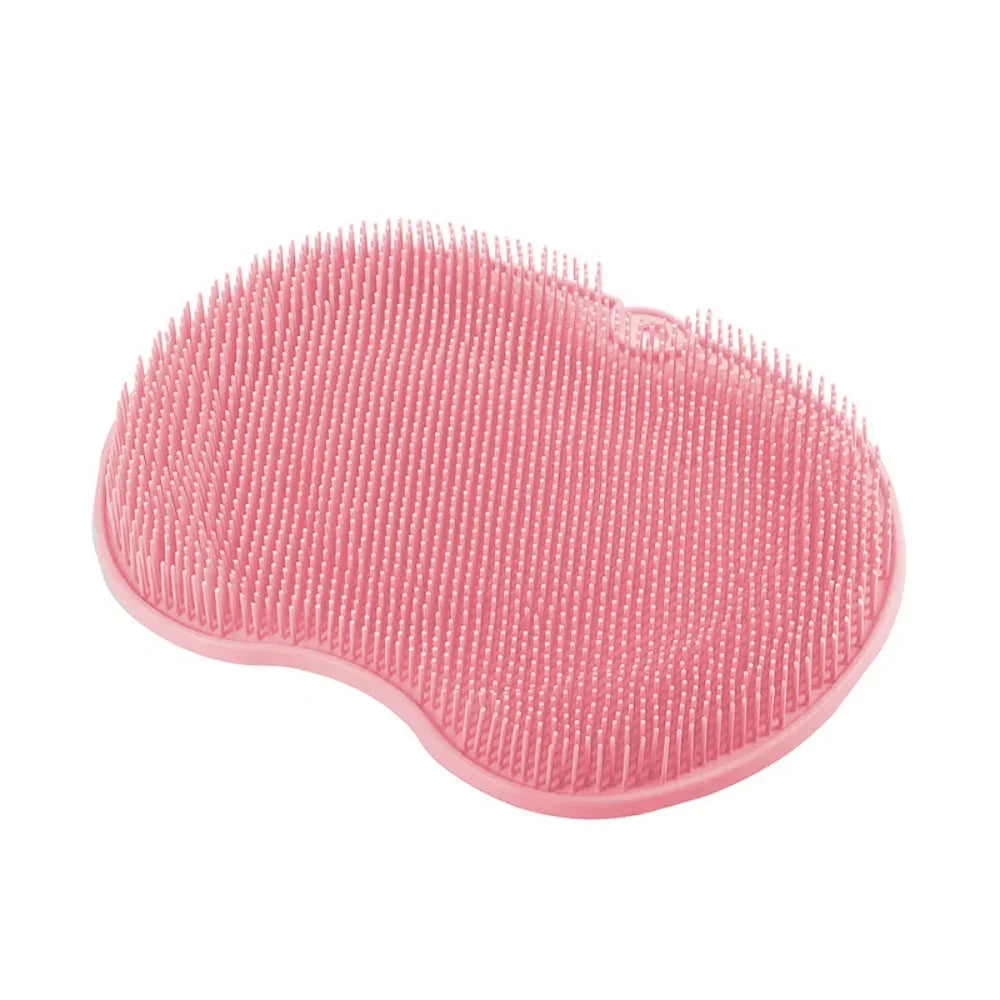 New Exfoliating Shower Massage Scraper Bathroom Non-slip Bath Mat Back Massage Brush Silicone Foot Wash Cleaning Bathing Tool