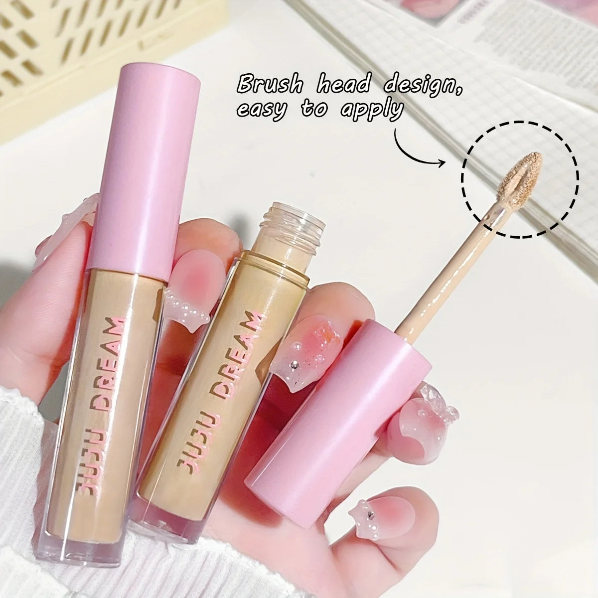 Flawless Concealer: Waterproof, Brightening, Suitable for All Skin Types - Perfect for Christmas and Valentine's Day Gifts