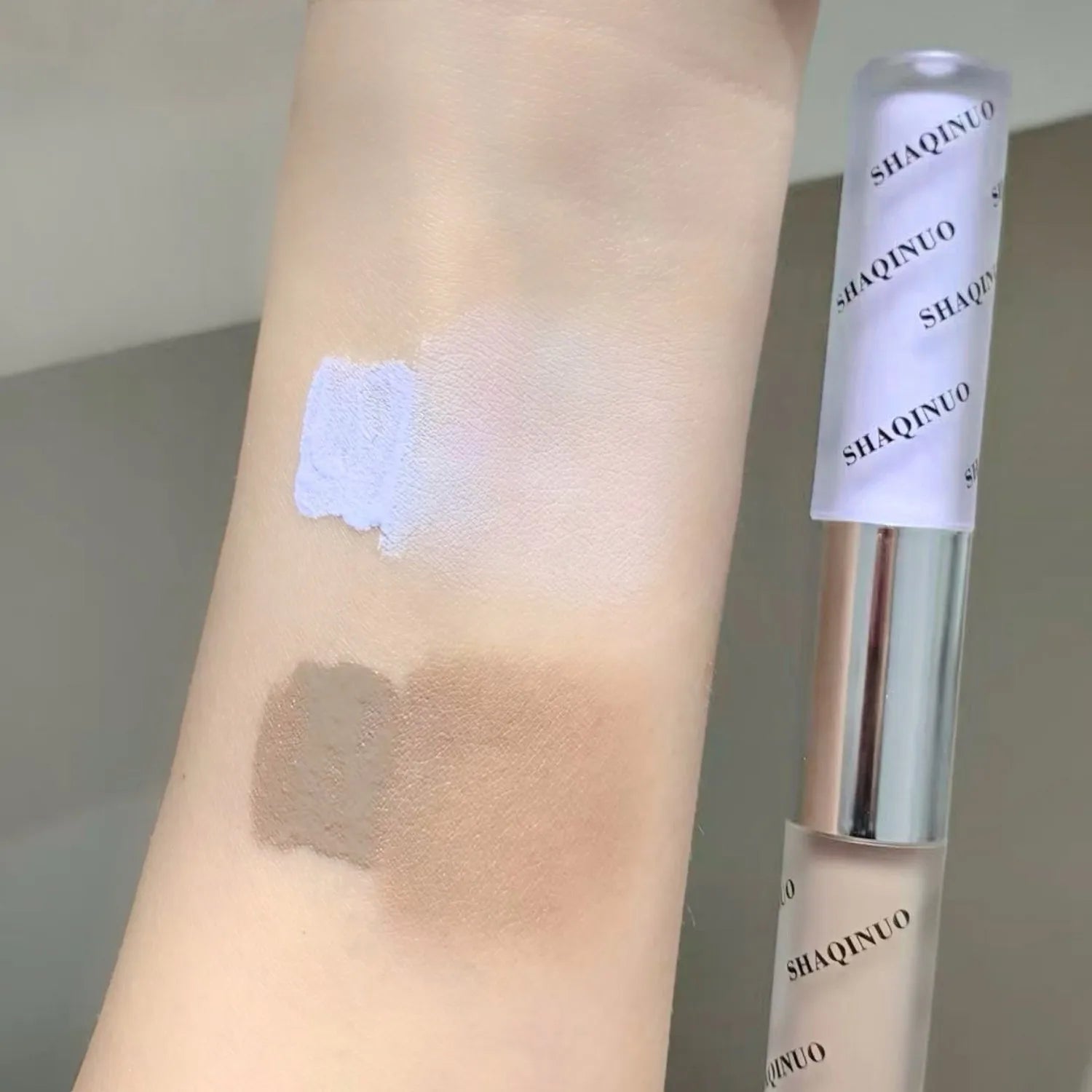 SHAQINUO Double-ended Liquid Contouring Highlighter And Shadower In One Create A Long-lasting Natural Contouring Stick
