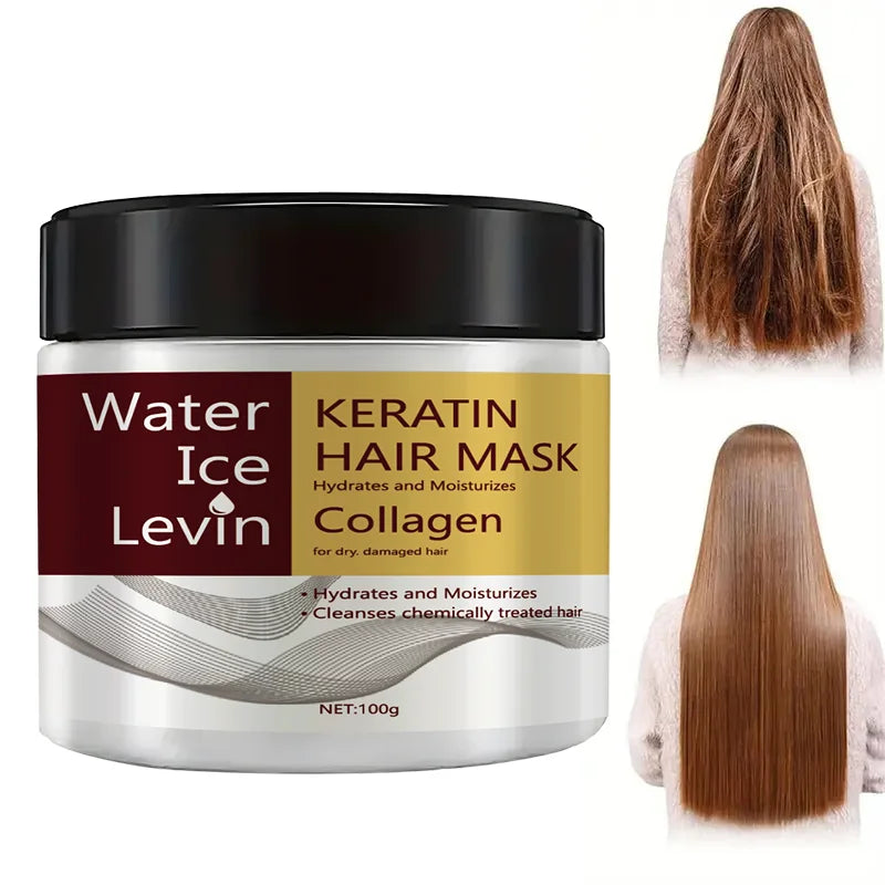 Keratin Collagen  Hair Mask Dual Oil Control Moisturizer Conditioner Soft Smooth Frizz Damaged Repair Revitalize Hair Care
