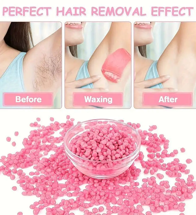 50g/100g Hard Wax Beans Solid Hair Remover No Strip Depilatory Hot Film Wax Bead Hair Removal for Full Body Bikini Leg Eyebrow