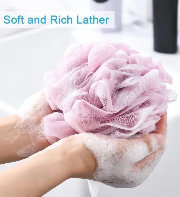 Large Bath Ball Rich Bubble Bath Towel Scrubber Body Cleaning Mesh Shower Wash Sponge Bathroom Accessories