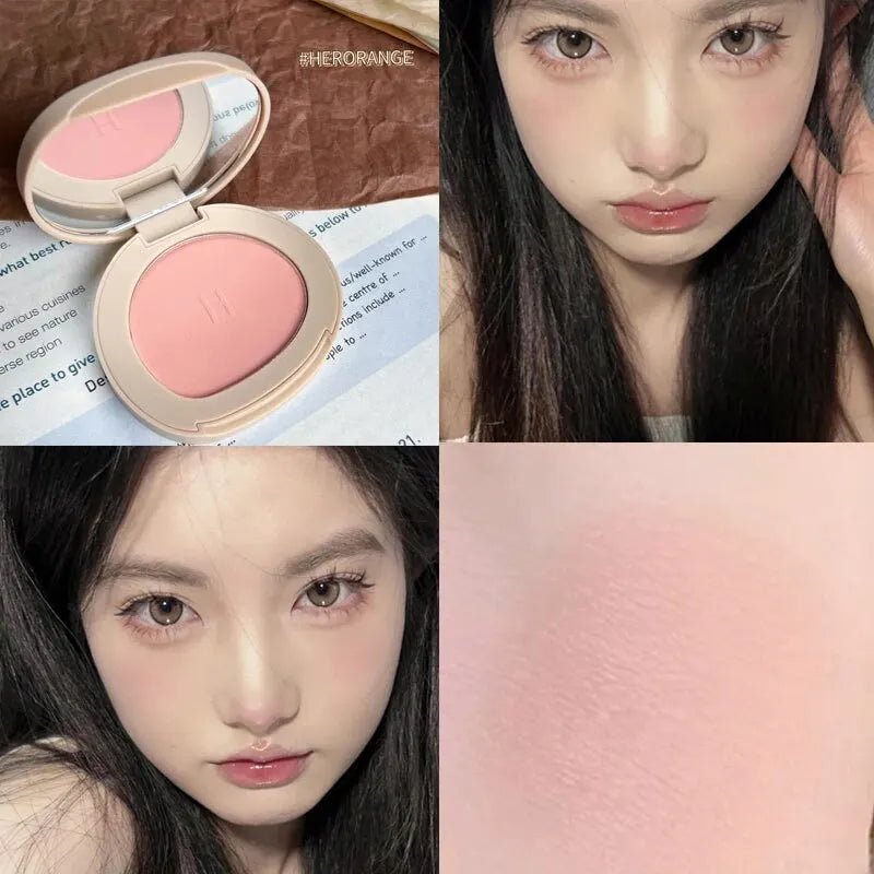 HERORANGEHR526 Monochromatic Blush Is Waterproof, Sweat-proof, Colorfast, and Durable. Six Colors Are Available.