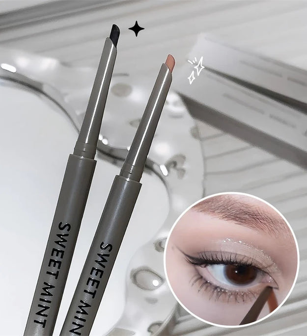 Silky Long-lasting Eye Liner Pencil  Eyeliner Pen Natural Matte Wine Red Eyeliner Easy To Color Waterproof Eye Make Up Cosmetics