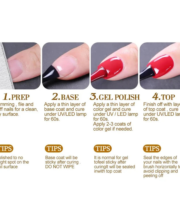 Clou Beaute 15ml Red Black White Green Neon Gel Nail Polish Base Top Coat Velvet Top 400 Colors Semi Permanent Gel Nail Varnish