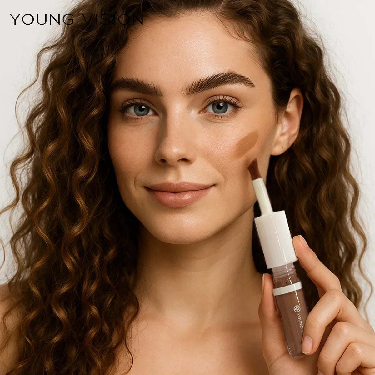 4-Color 3D Face Contour Liquid Bronzer Shade Smooth Highlight Mirror Lasting Natural Nose Shadow Waterproof Brighten Makeup