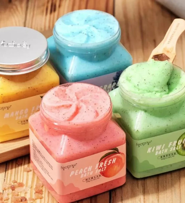 Petal Aromatherapy Sea Salt Body Scrub Bath Salt 350g Bath Exfoliation Cleansing Smooth Body Exfoliator