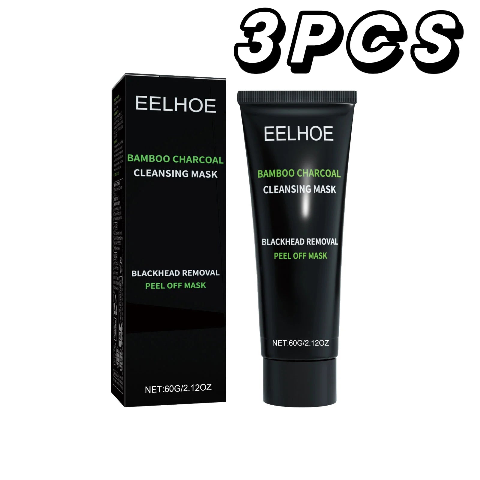 Bamboo Charcoal Tear-off Mask Blackhead Remover Deep Cleanig Purifying Shrink Pores Cream Exfoliator Peel Mud Mask Skin Care