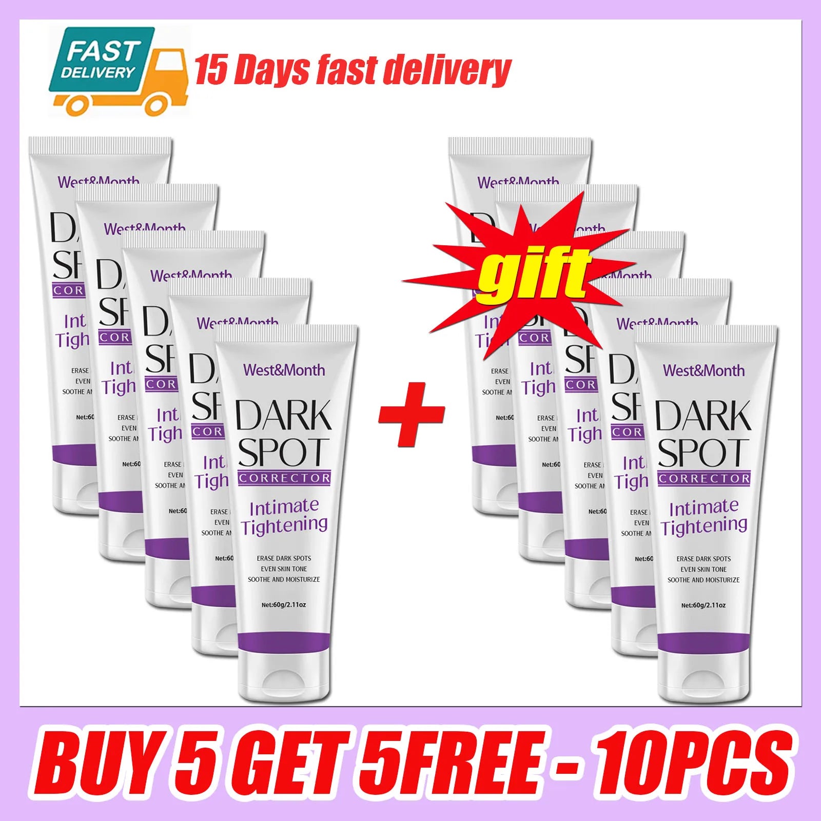 Body Whitening Lotion Dark Spot Remover For Underarms Knees Elbows Melanin Bleaching Lightening Skin Moisturizing Cream 60g