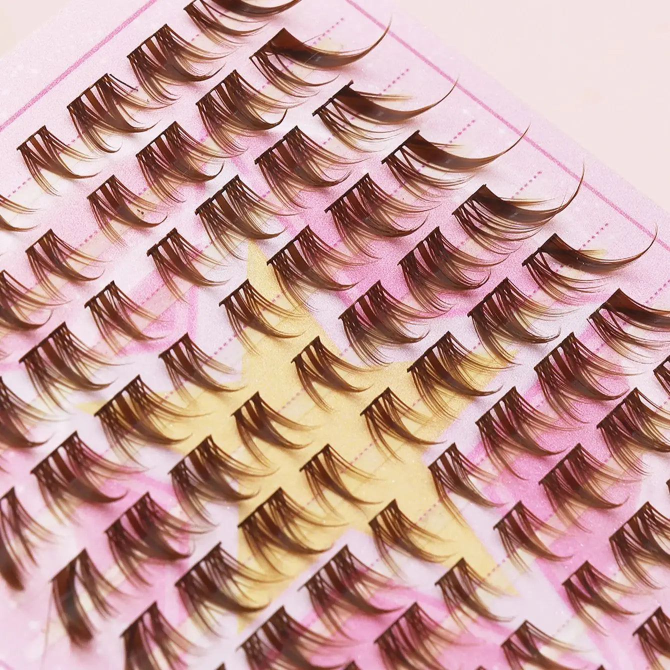 80 cluster Brown Fox Eye Tail False Eyelash wedding party and dates eyelashes  for daily makeup