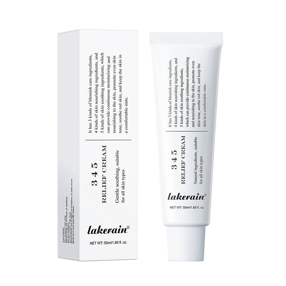 345 Relief Cream Comprehensive solution to skin problems Anti-sugar and antioxidant Brightening skin Improving acne marks Moistu - BlissFully