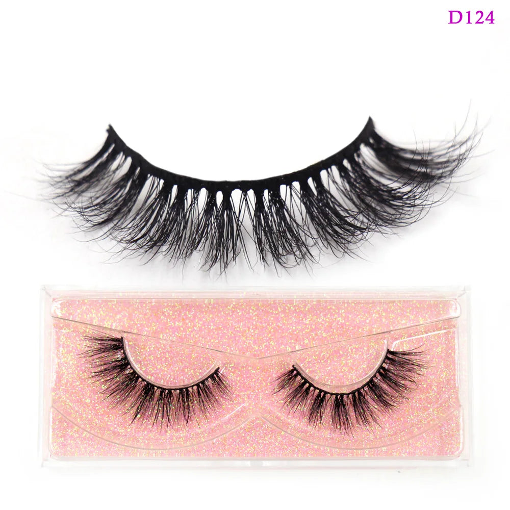 LEHUAMAO Eyelashes 3D Mink Lashes natural handmade volume soft lashes long eyelash extension real mink eyelash for makeup D103