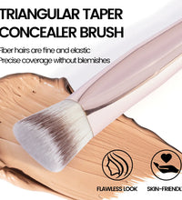 MAANGE Under Eye Concealer Makeup Brush Triangle Foundation Brush for Liquid Cream Blending Concealing Cosmetic Makeup Tools - BlissFully