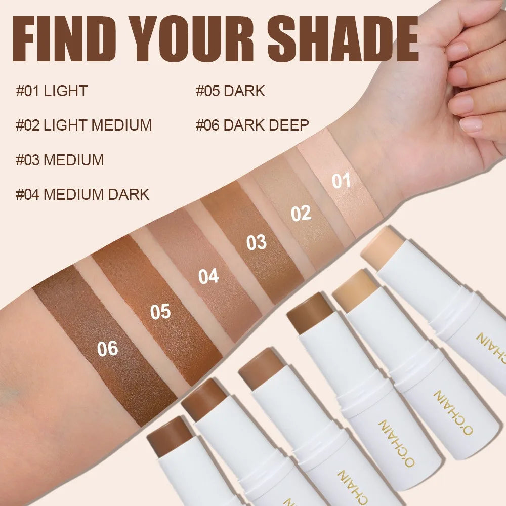 Contour Stick Cream Long-wear Lightweight Stick Easy to Sculpt Face Natural Concealer Bronzer Contouring Makeup Pen