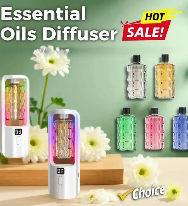 50ml Essential Oils Diffuser USB Multi-mode LED Digital Display 5 Gear Home Wall Mounted Display Air Freshener Smart Fragrance