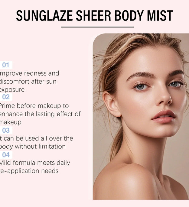 Refreshing Sunscreen Spray Body Sun Block Isolation Mist Long Lasting UV Protector Summer Outdoor Brightening Moisturizer Serum