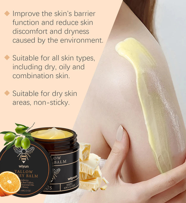 Tallow Honey Cream Glow Hydrating Skin Improve Elasticity Soft Bleaching Improve Dullness Firming Face Body Moisturizer Lotion