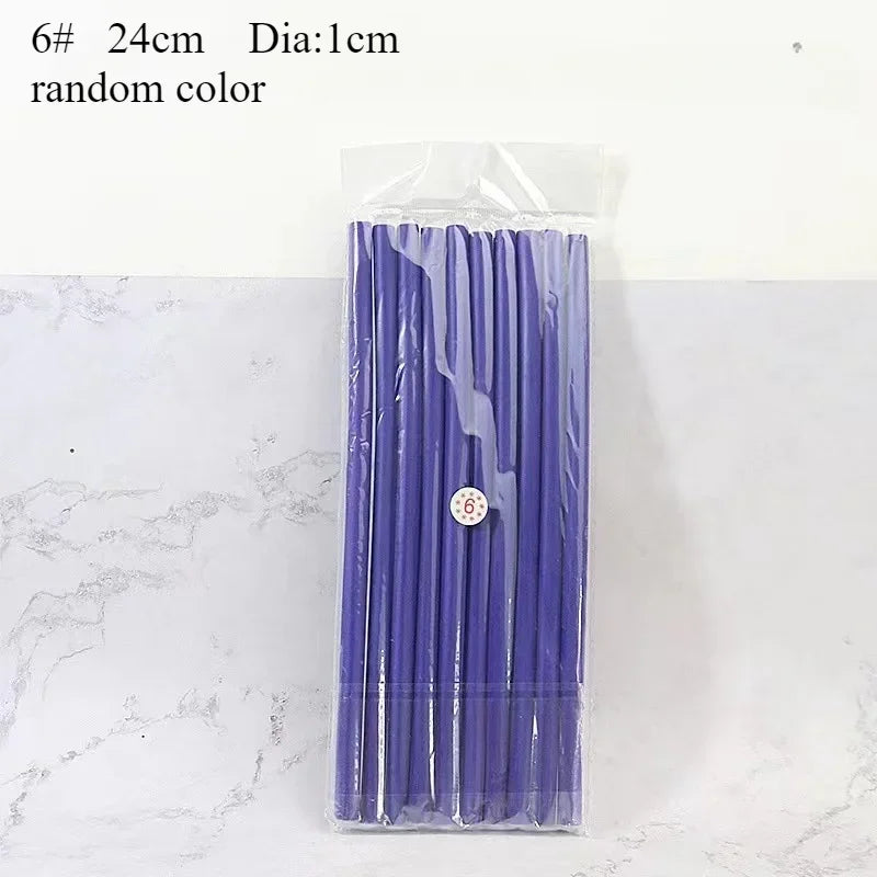 10pcs Flexible Hair Curling Rod Hair Curler Makers Soft Foam Bendy Twist Curls Flexi Rollers Styling Tools Hair Roller No Heat