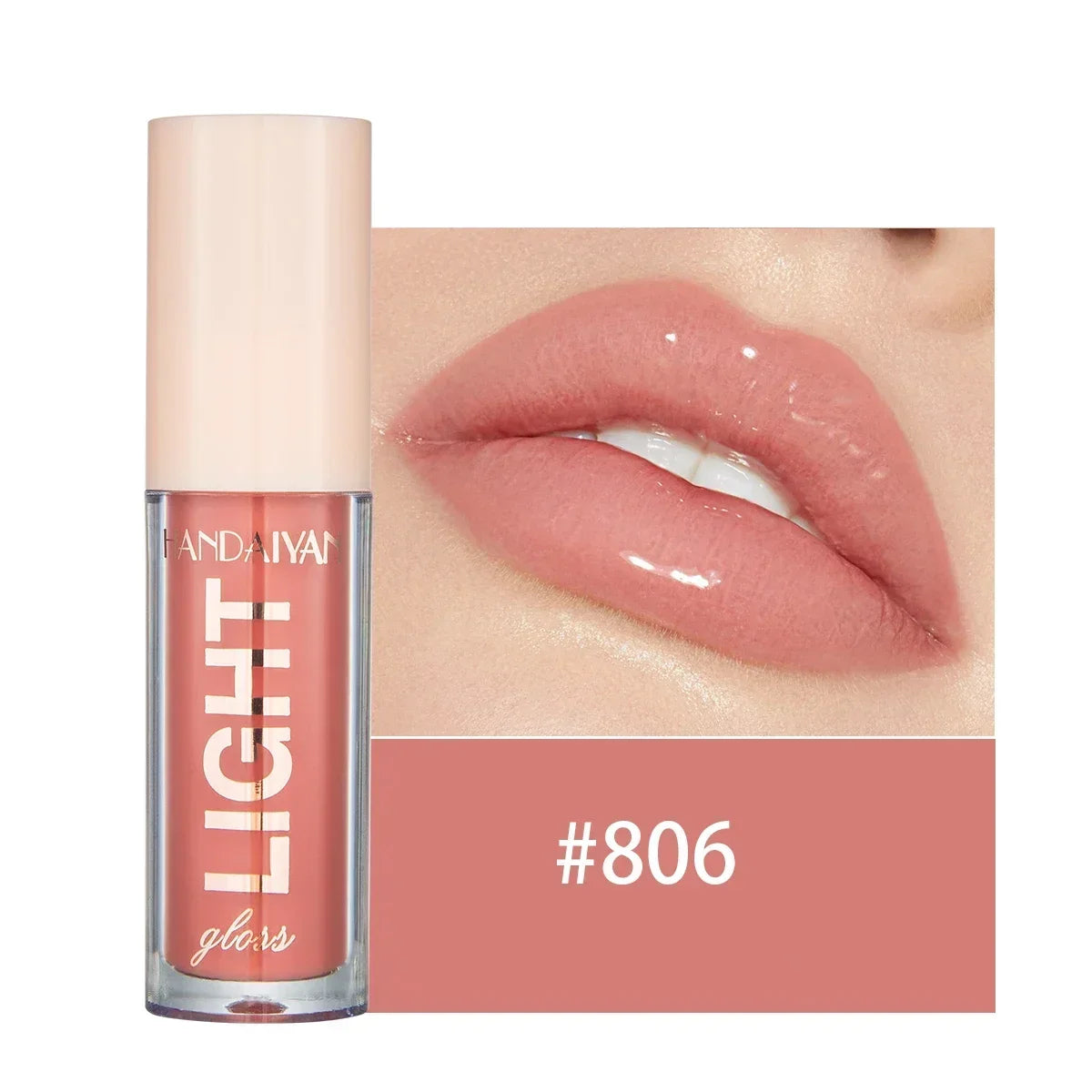 Waterproof Mirror Nude Lip Gloss Long Lasting Moisturizing Colour Rendering Non Sticky Cup Liquid Lipstick Lips Makeup Cosmetics