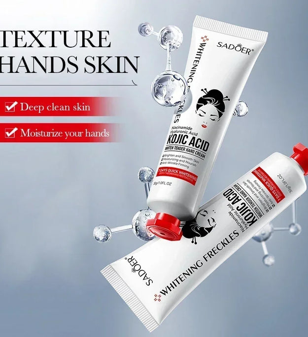 SADOER Kojic Acid Hand Cream Moisturizing Nourishing Brightening Hydrating Hand Creams Beauty Hands Skin Care Products
