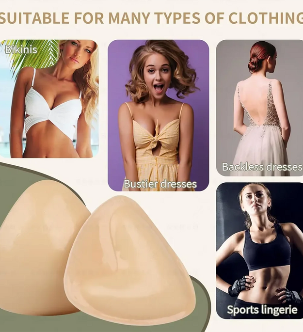 Women Triangle Nipple Cover Sticker Boost Inserts Bra Lift Up Bra Pads Adhesive Cup Chest Patch Breast Invisible Bra Bikini Pad