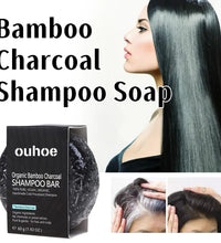 Bamboo Charcoal Shampoo Soap Deep Clean The Scalp Create Dark And Thick Hair Improve Dryness Hair Nourish Charcoal Shampoo Soap - BlissFully