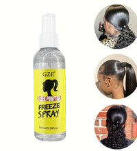GZE Sleek Ponytail Freeze Spray - Long Lasting Hold, Frizz Control, and Shine - Non-Sticky Formula for Professional Looking - BlissFully
