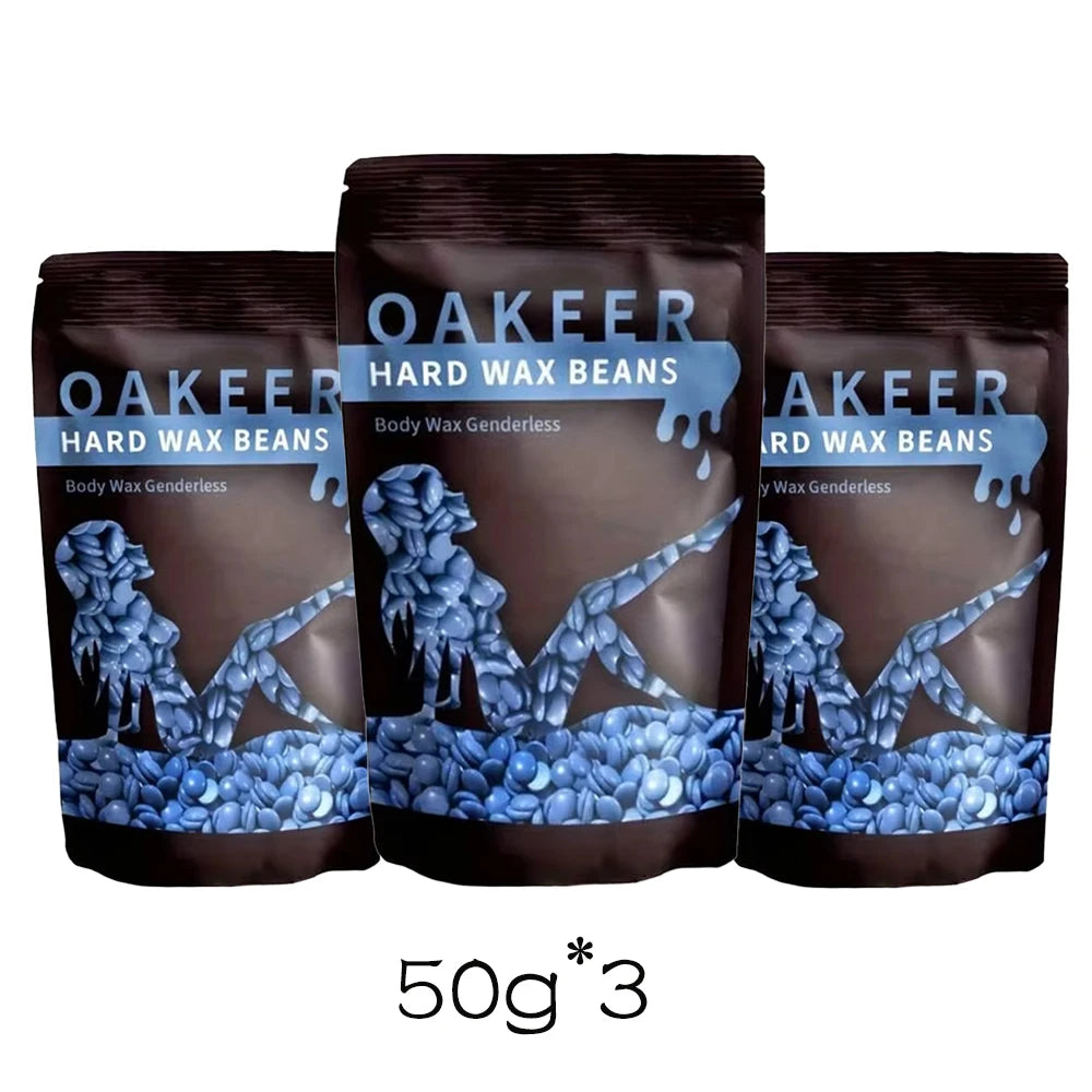 50g/100g Hard Wax Beans Solid Hair Remover No Strip Depilatory Hot Film Wax Bead Hair Removal for Full Body Bikini Leg Eyebrow