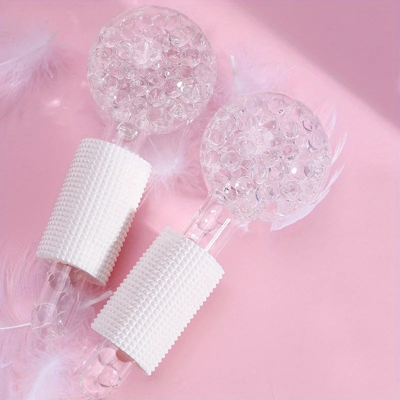 2Pcs Box LCE Globes For Facials Cooling LCE Balls For Face LCE RollerFacial Massager Freezer LCE Globes Tool For Face And Eyes - BlissFully