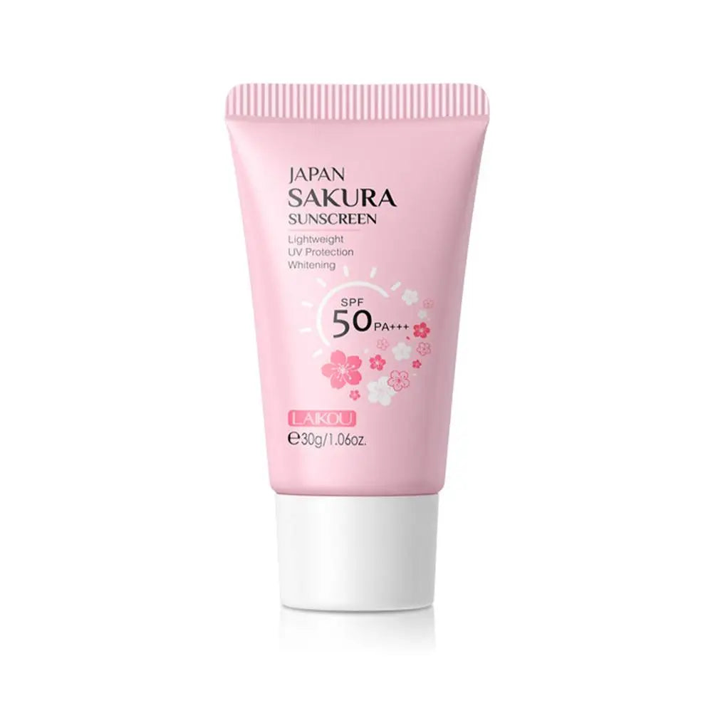 Facial Body Sakura Sunscreen Face Makeup Primer Sunblock Skin Protective Cream Oil-control Moisturizing SPF50 PA+++ Makeup Base
